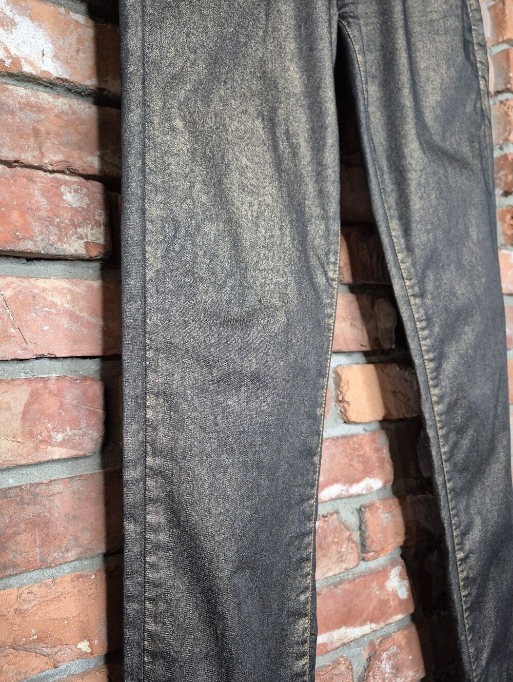 Mavi Serena Copper Coated Jeans Metallic Bronze Low Rise Super Skinny Y2K 28 - Picture 3 of 15